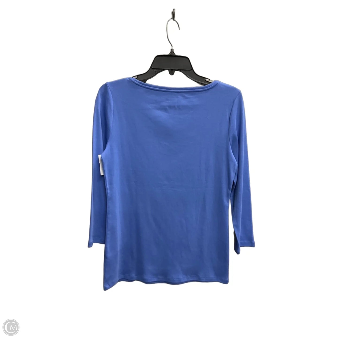 Top Long Sleeve Basic By Talbots In Blue, Size: S