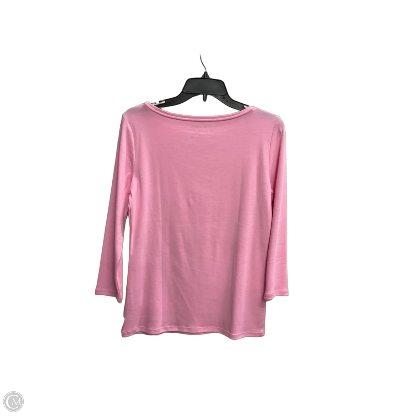 Top Long Sleeve Basic By Talbots In Pink, Size: S