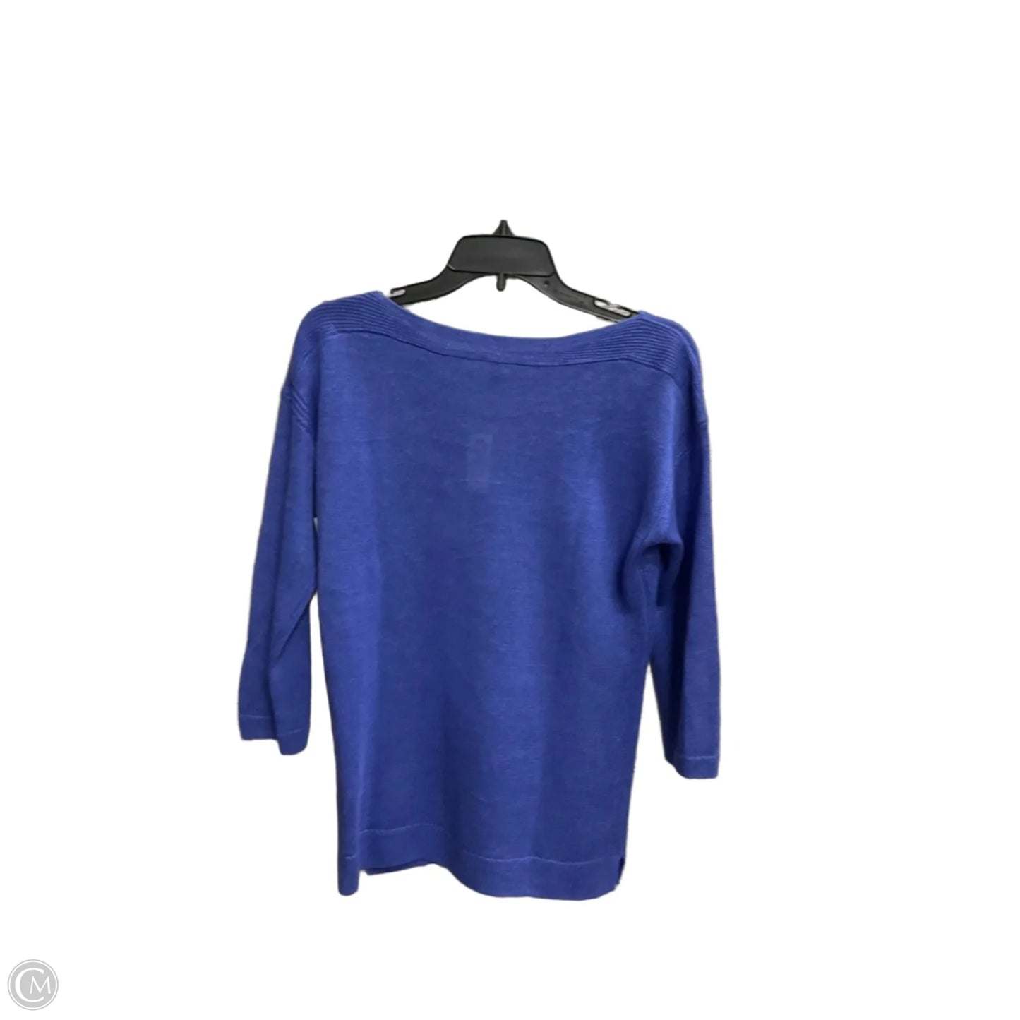 Top 3/4 Sleeve By Talbots In Blue, Size: Mp