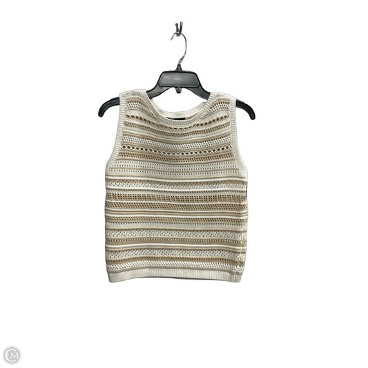 Top Sleeveless By Ann Taylor In Tan, Size: Xs