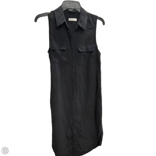 Dress Casual Midi By Equipment In Black, Size: Sp