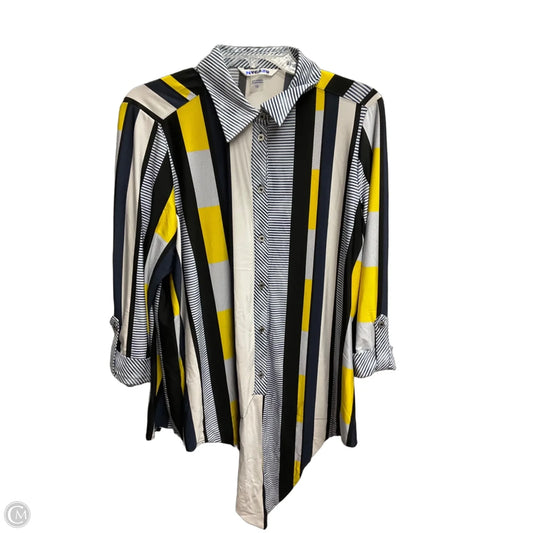 Blouse Long Sleeve By Nygard Peter In Multi-colored, Size: 1x