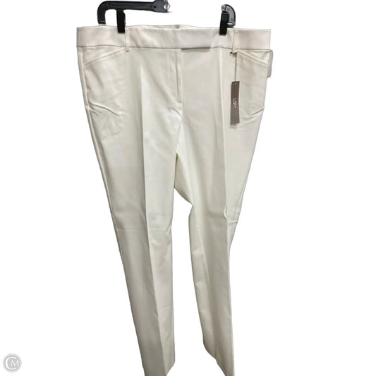 Pants Dress By Loft In Cream, Size: 16l