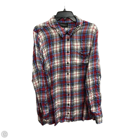 Blouse Long Sleeve By Lane Bryant In Plaid Pattern, Size: 2x