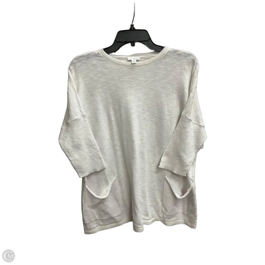 Top 3/4 Sleeve By Pure Jill In White, Size: S