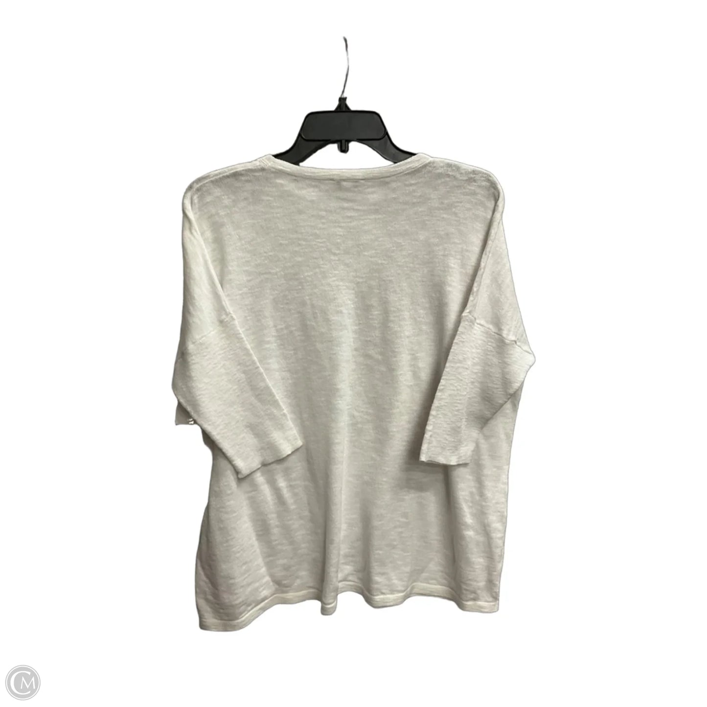 Top 3/4 Sleeve By Pure Jill In White, Size: S