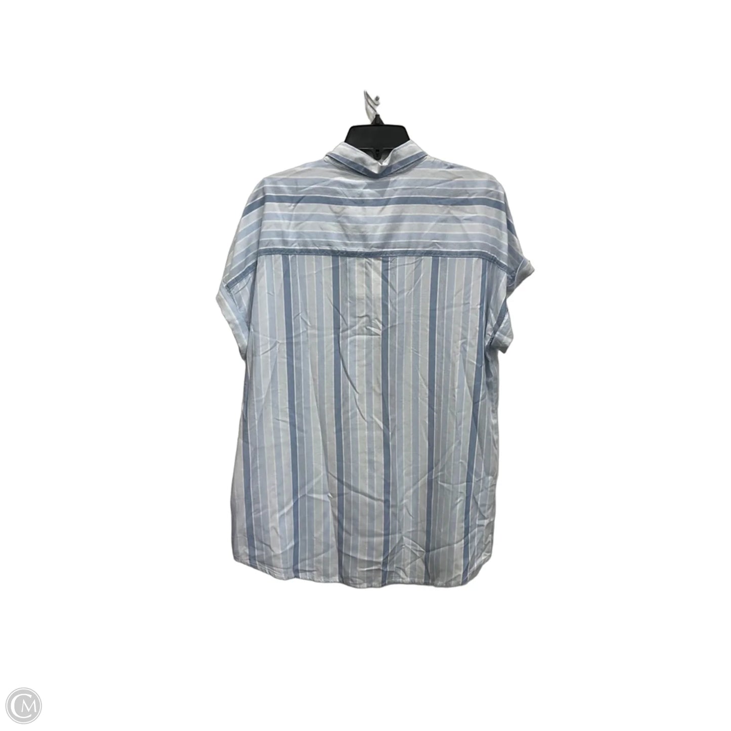 Blouse Short Sleeve By Beachlunchlounge In Blue, Size: M