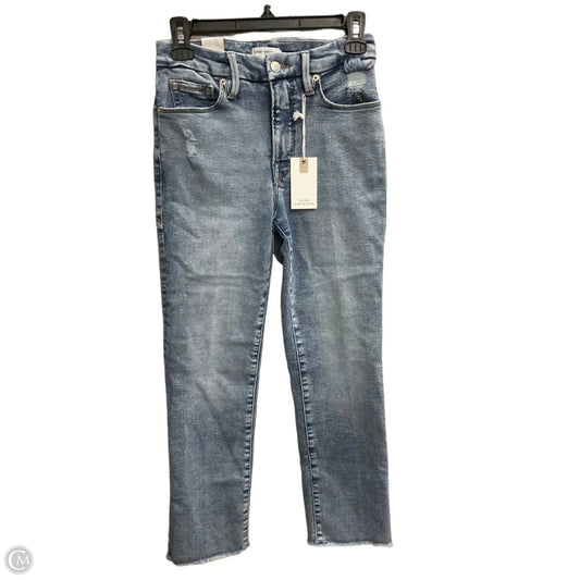 Jeans Straight By Good American In Blue Denim, Size: 6
