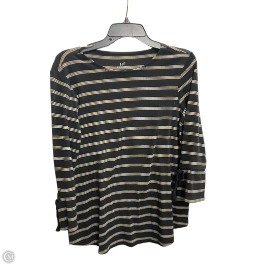 Top 3/4 Sleeve By J. Jill In Striped Pattern, Size: S