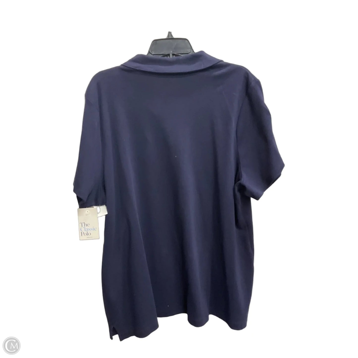 Top Short Sleeve By Croft And Barrow In Blue, Size: 2x