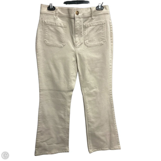 Jeans Wide Leg By Loft In Cream Denim, Size: 8