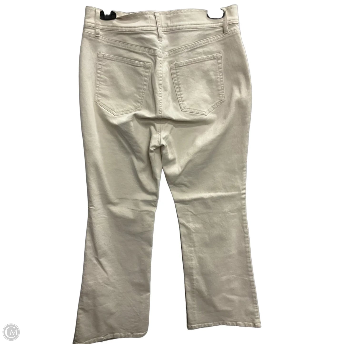 Jeans Wide Leg By Loft In Cream Denim, Size: 8