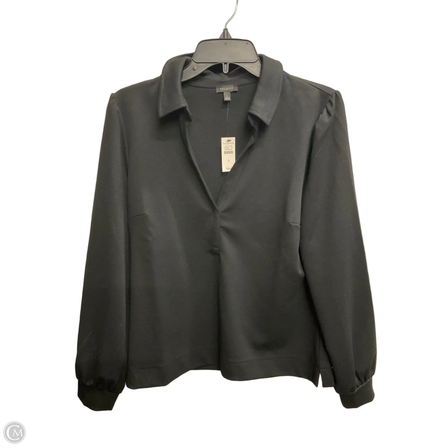 Top Long Sleeve By Talbots In Black, Size: S