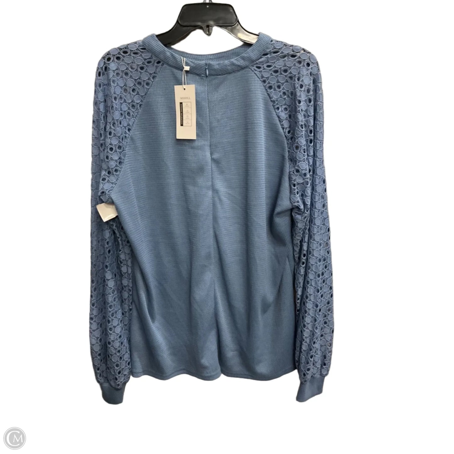 Top Long Sleeve By Miholl In Blue, Size: Xl