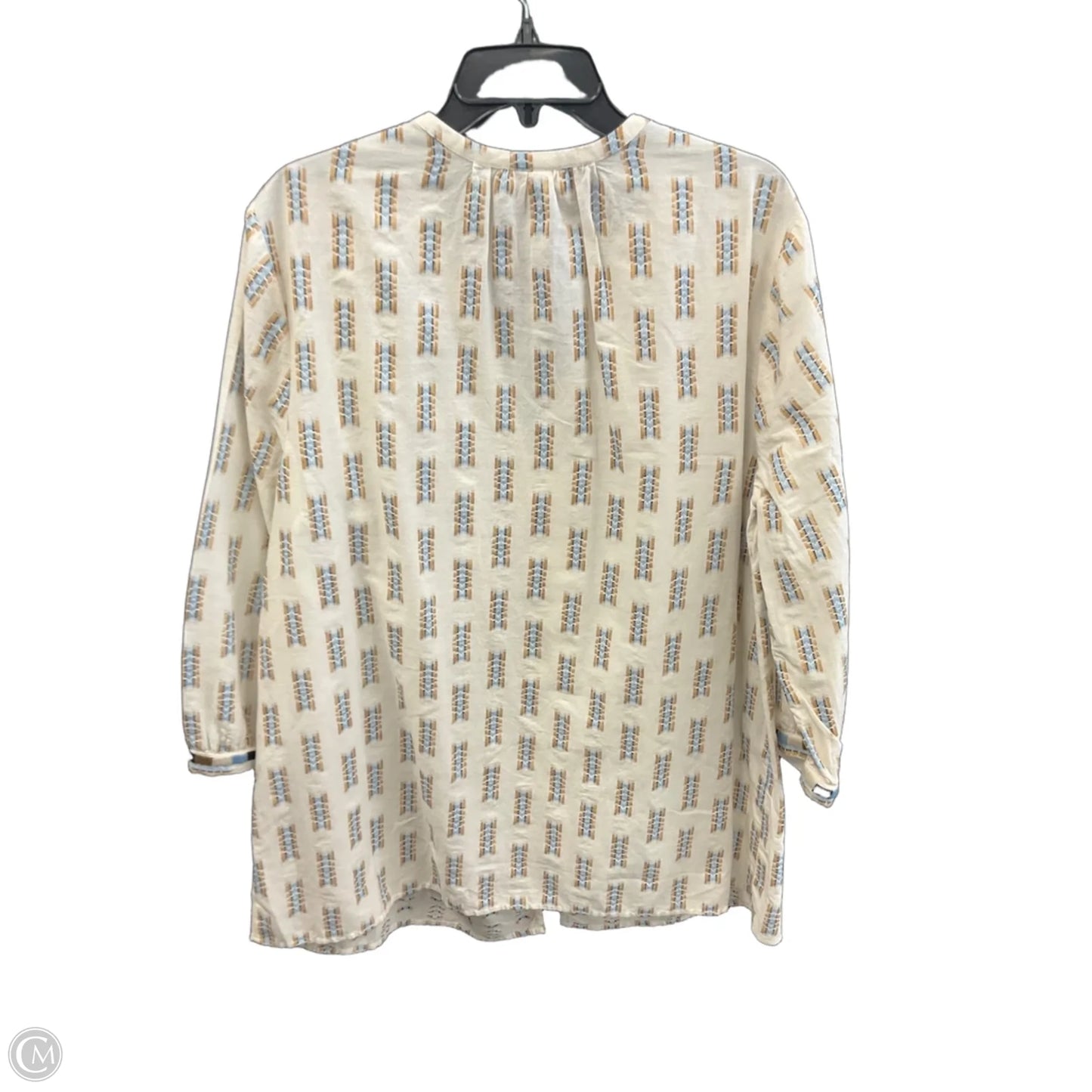 Blouse 3/4 Sleeve By Pure Jill In Tan, Size: Xl