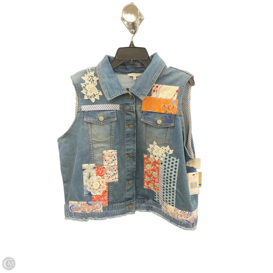 Vest Other By John Mark In Blue Denim, Size: Xl