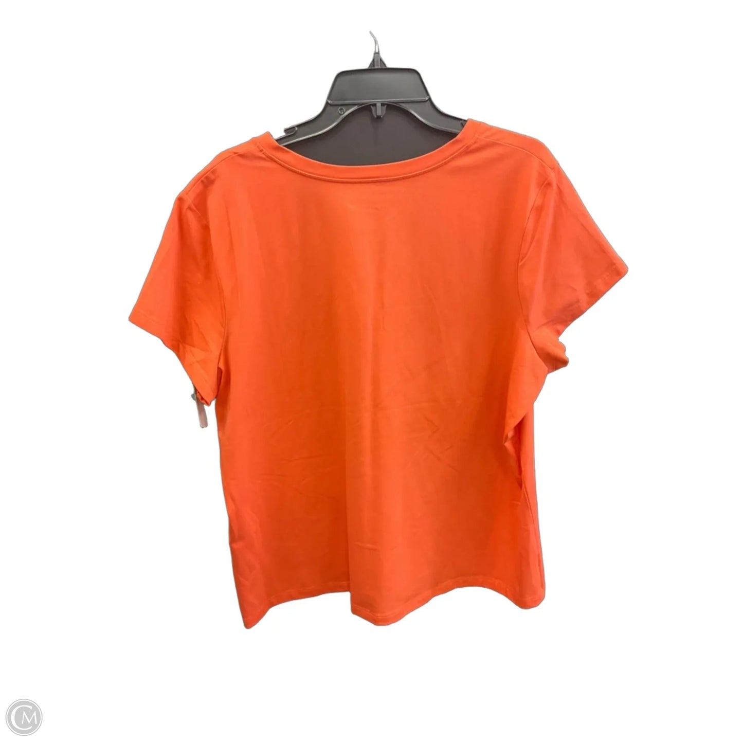 Top Short Sleeve By Chicos In Orange, Size: Xxl