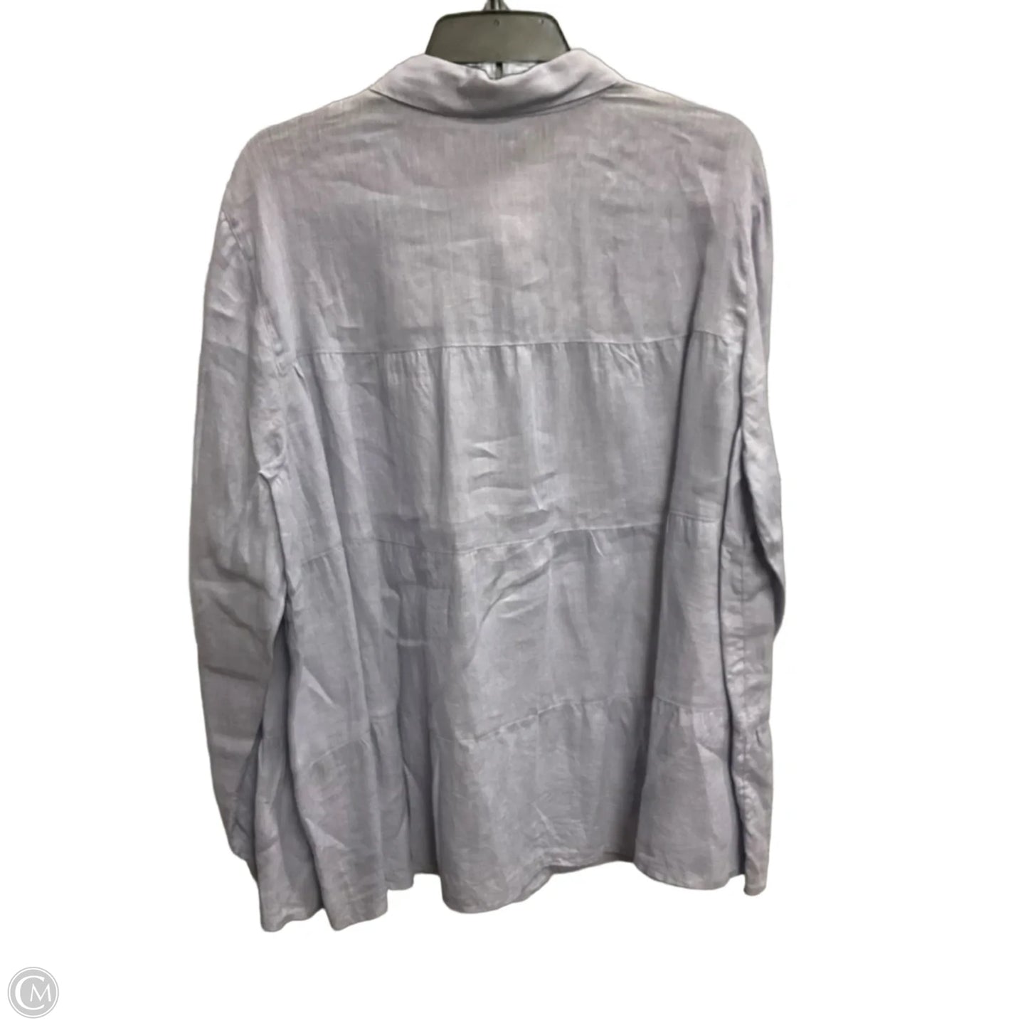 Blouse Long Sleeve By J. Jill In Blue, Size: Xl