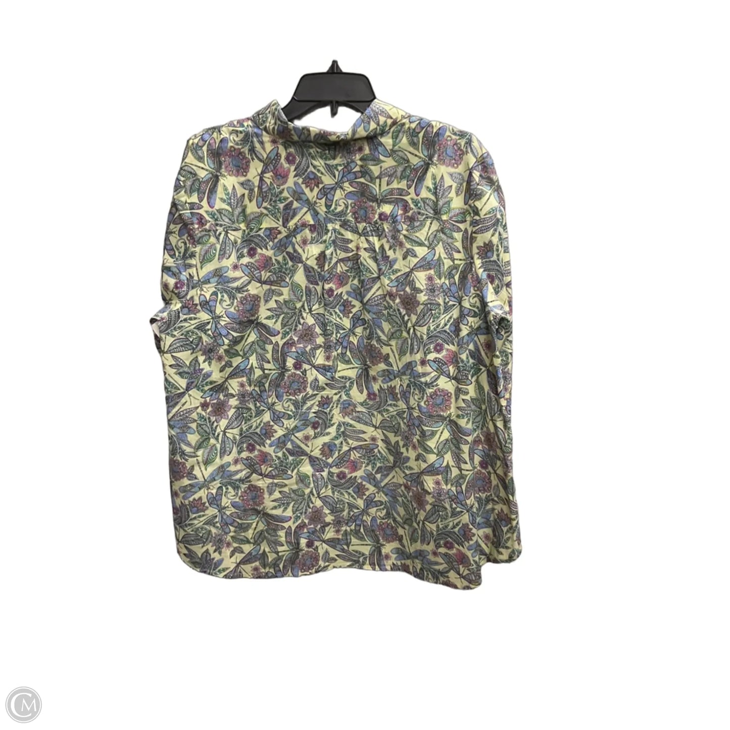 Blouse Long Sleeve By J. Jill In Green, Size: Xl