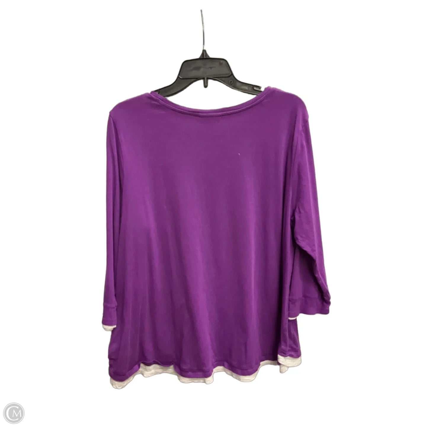 Top Long Sleeve By J. Jill In Purple, Size: Xl