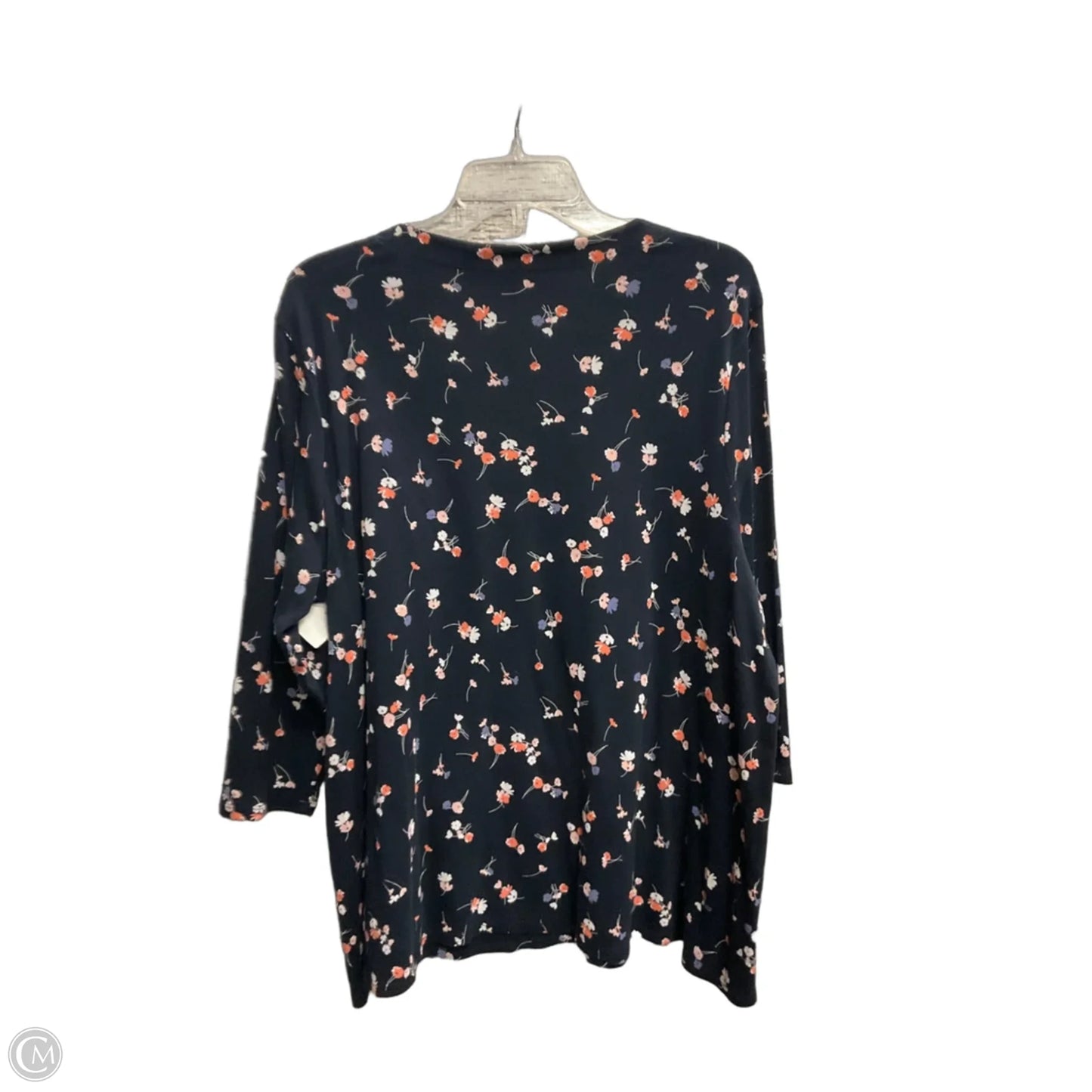 Top Long Sleeve By J. Jill In Floral Print, Size: Xl