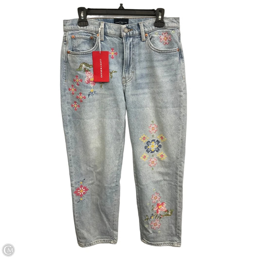 Jeans Straight By Lucky Brand In Blue Denim, Size: 6
