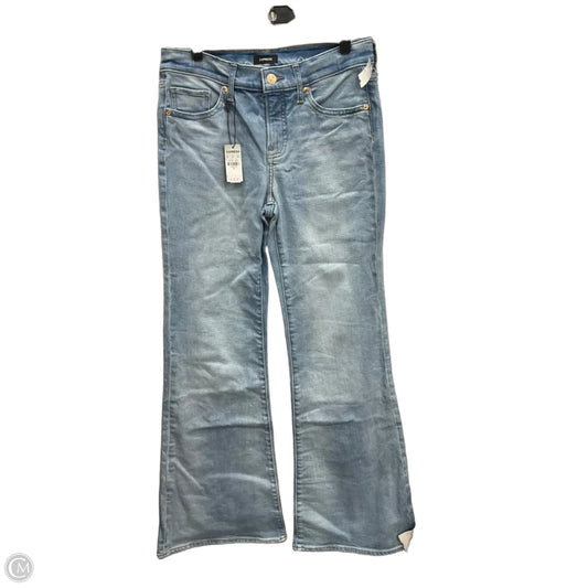 Jeans Flared By Express In Blue Denim, Size: 2