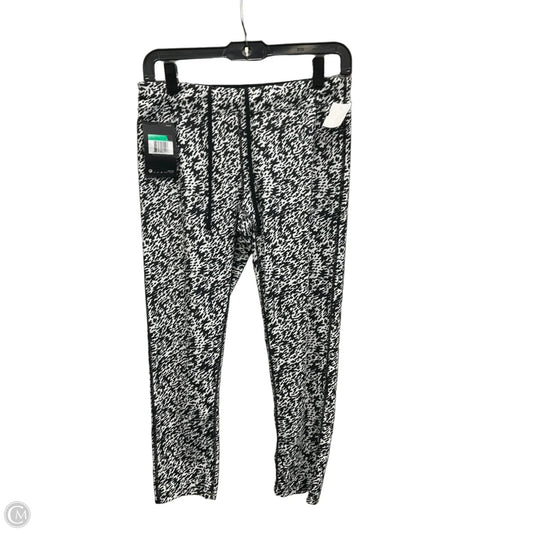 Athletic Leggings By Nike Apparel In Black & White, Size: M