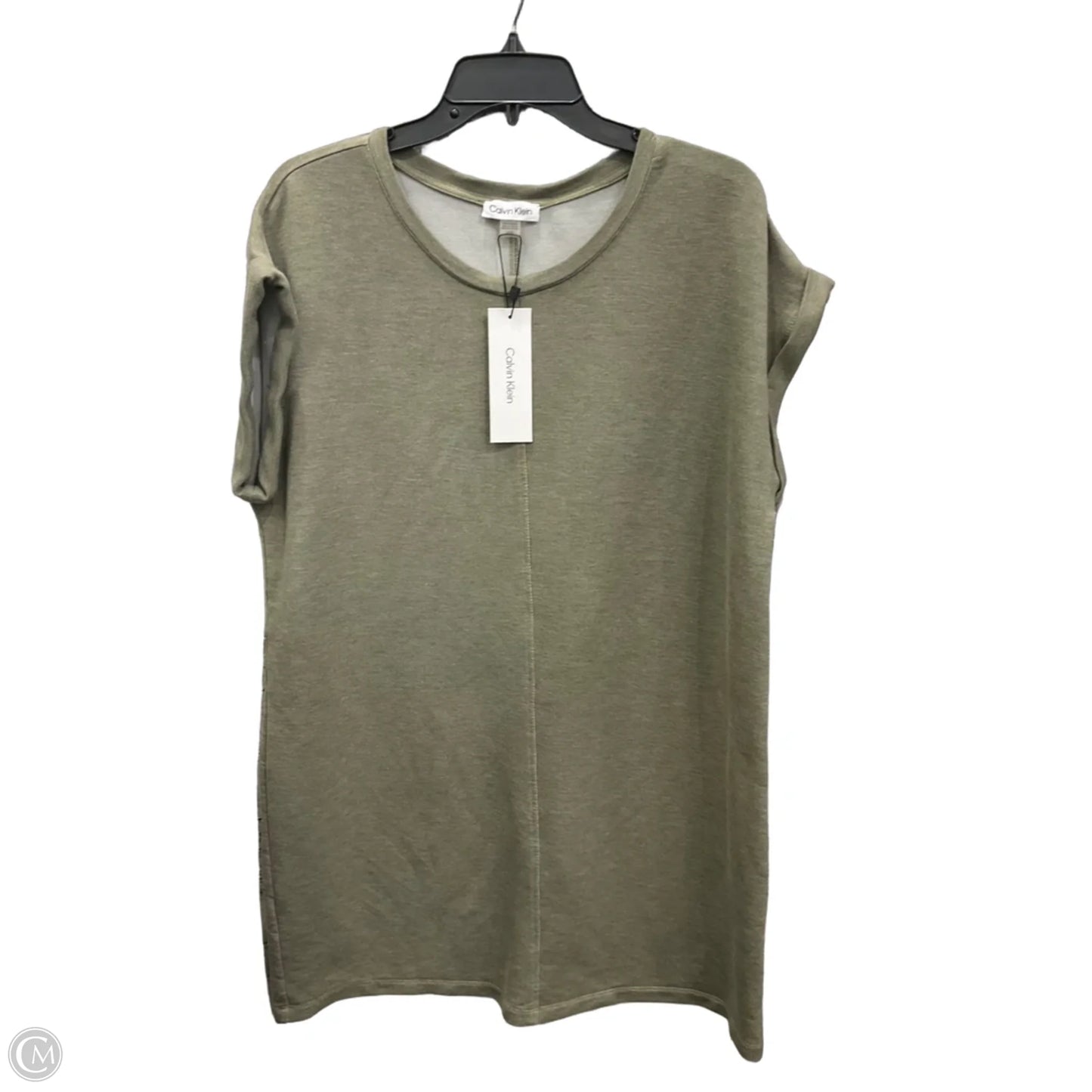 Top Sleeveless Basic By Calvin Klein In Green, Size: L