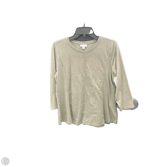 Top 3/4 Sleeve By J. Jill In Green, Size: Mp