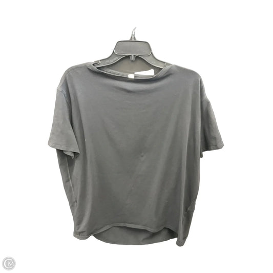 Athletic Top Short Sleeve By Lululemon In Black, Size: M