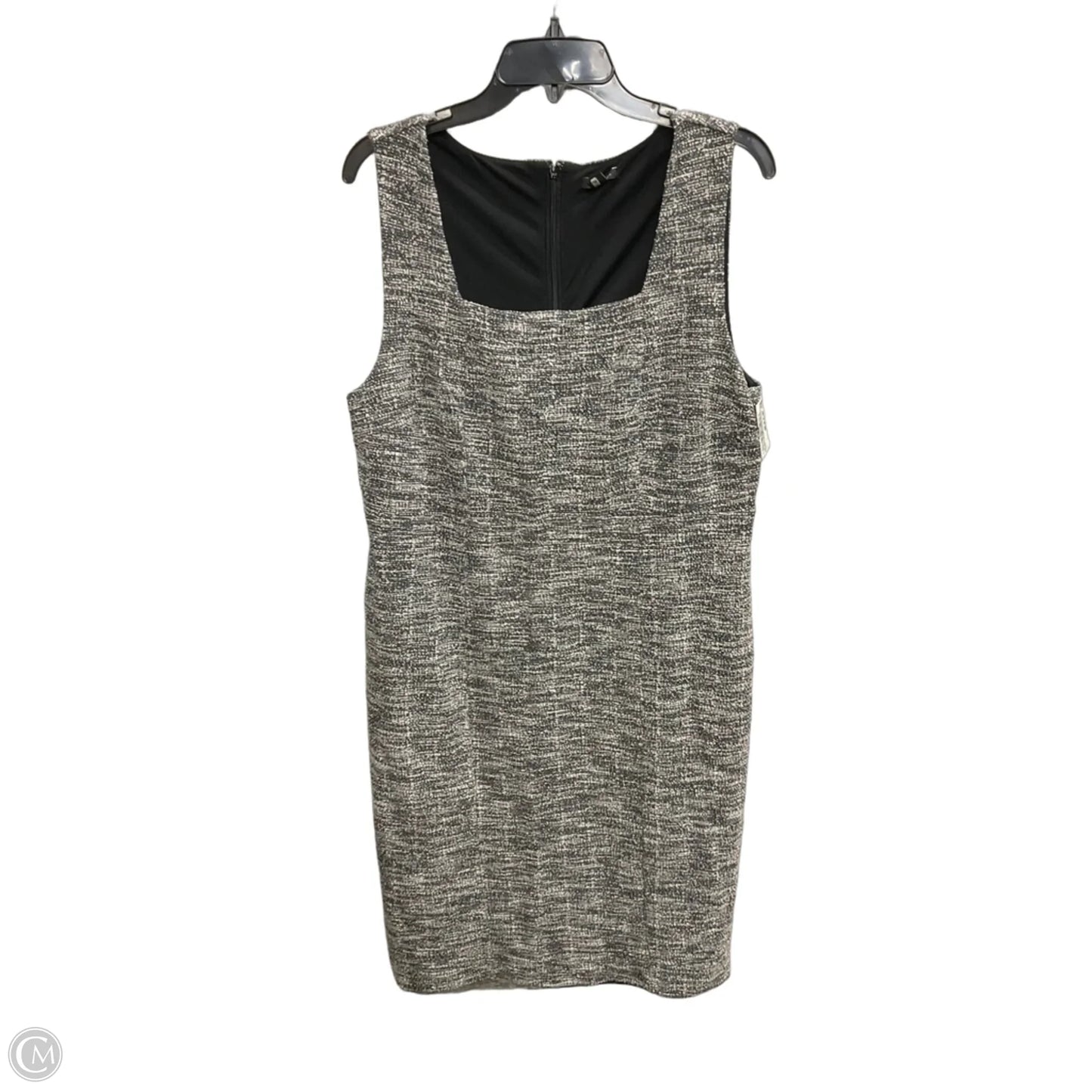 Dress Casual Midi By Ann Taylor In Grey, Size: Xl