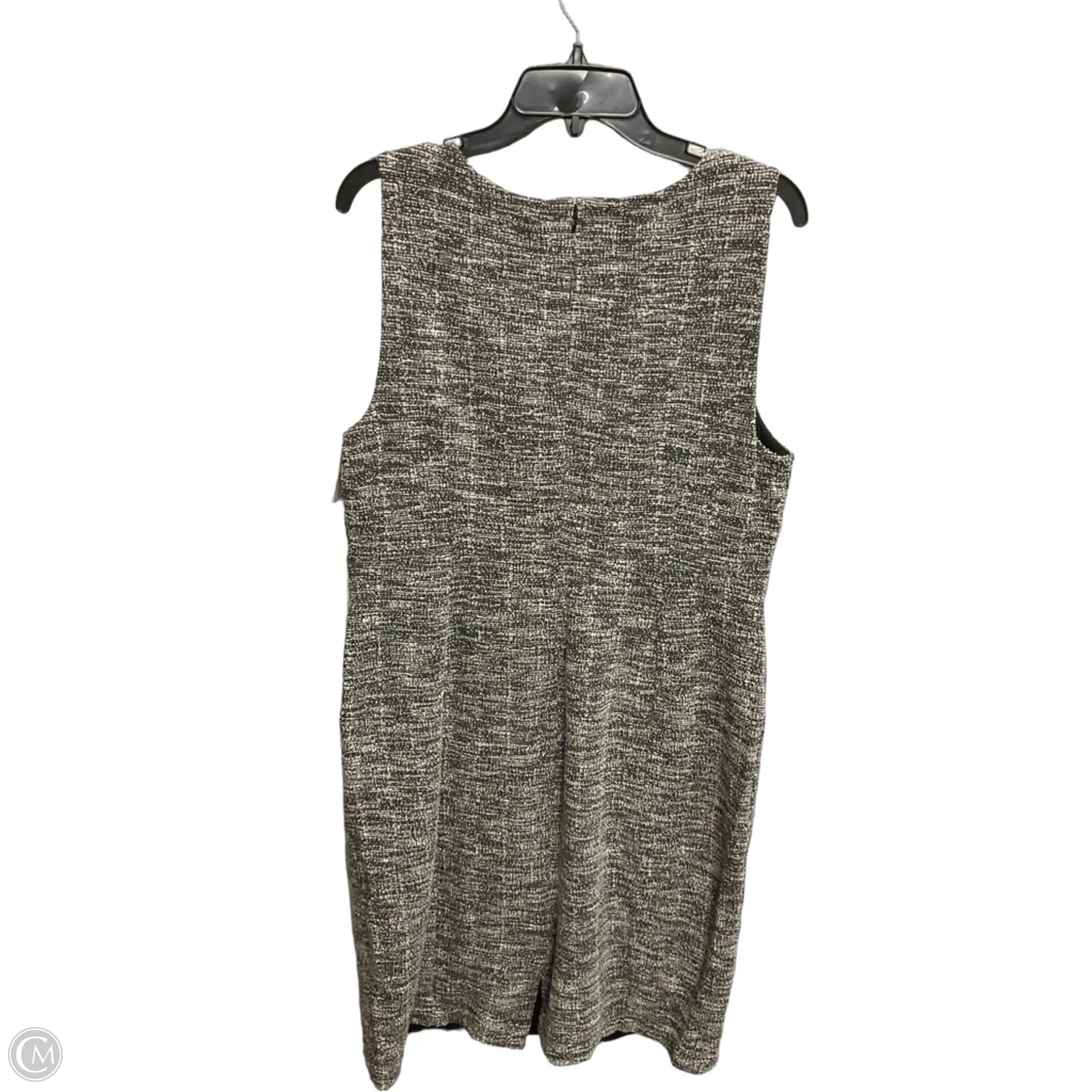 Dress Casual Midi By Ann Taylor In Grey, Size: Xl