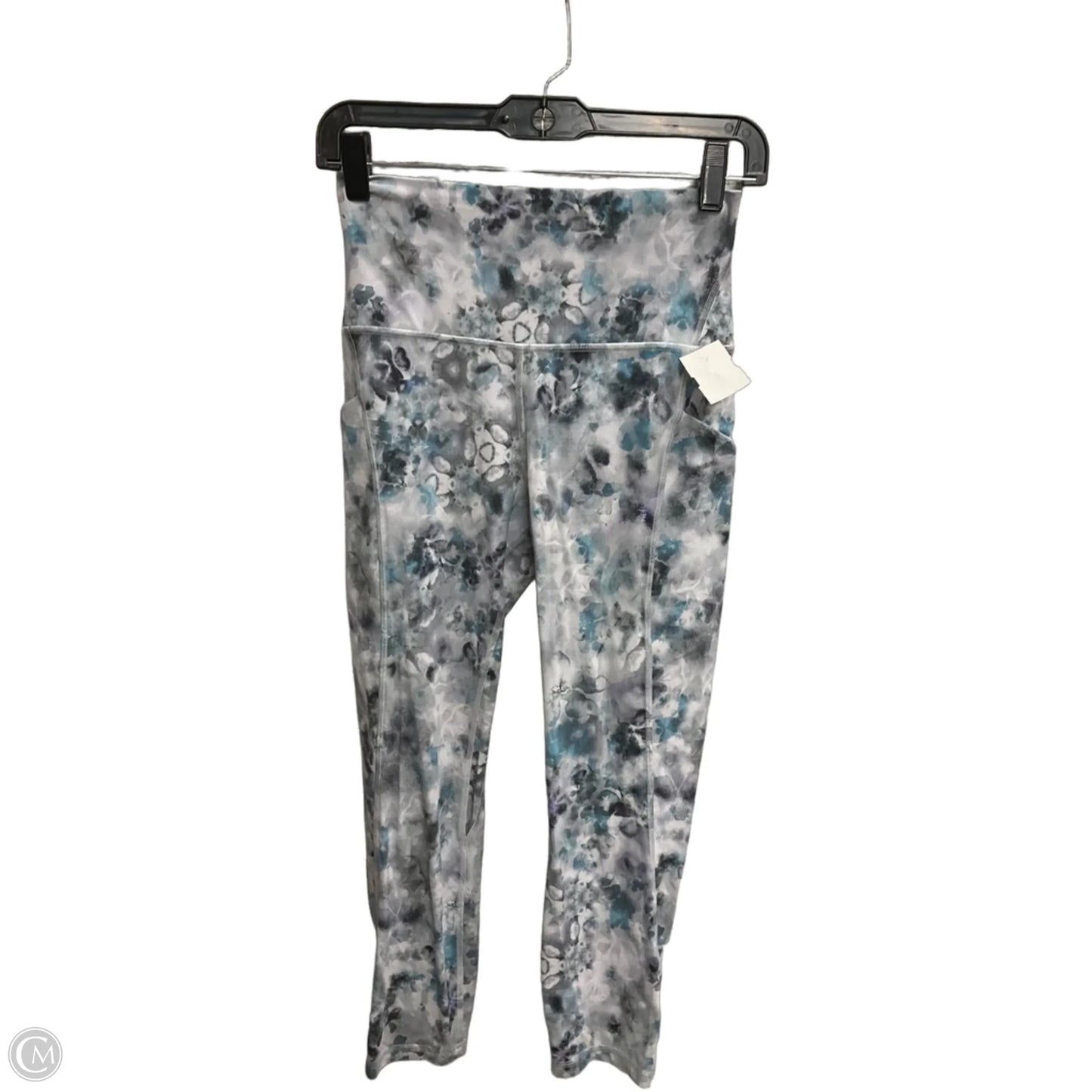 Athletic Leggings By Lululemon In Blue & Grey, Size: S