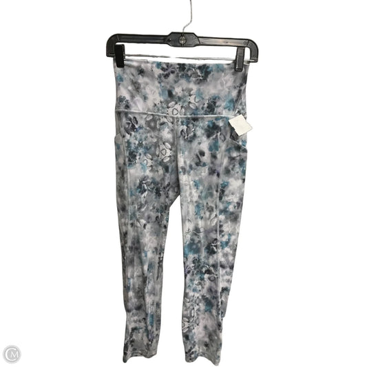 Athletic Leggings By Lululemon In Blue & Grey, Size: S