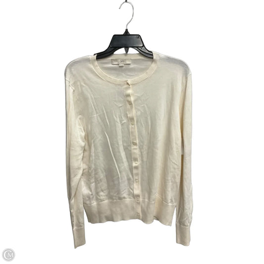 Cardigan By Loft In Cream, Size: Xl
