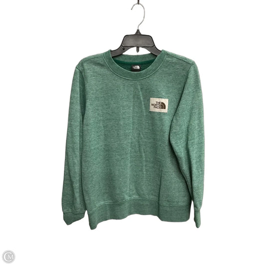Athletic Sweatshirt Crewneck By The North Face In Green, Size: M