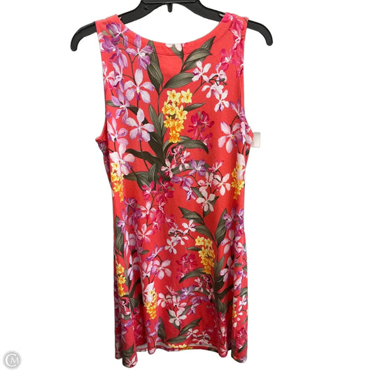 Dress Casual Midi By Tommy Bahama In Tropical Print, Size: L