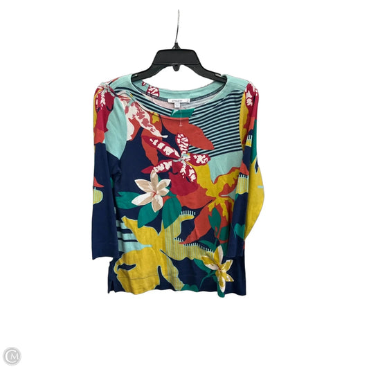 Top 3/4 Sleeve By Chicos In Multi-colored, Size: M
