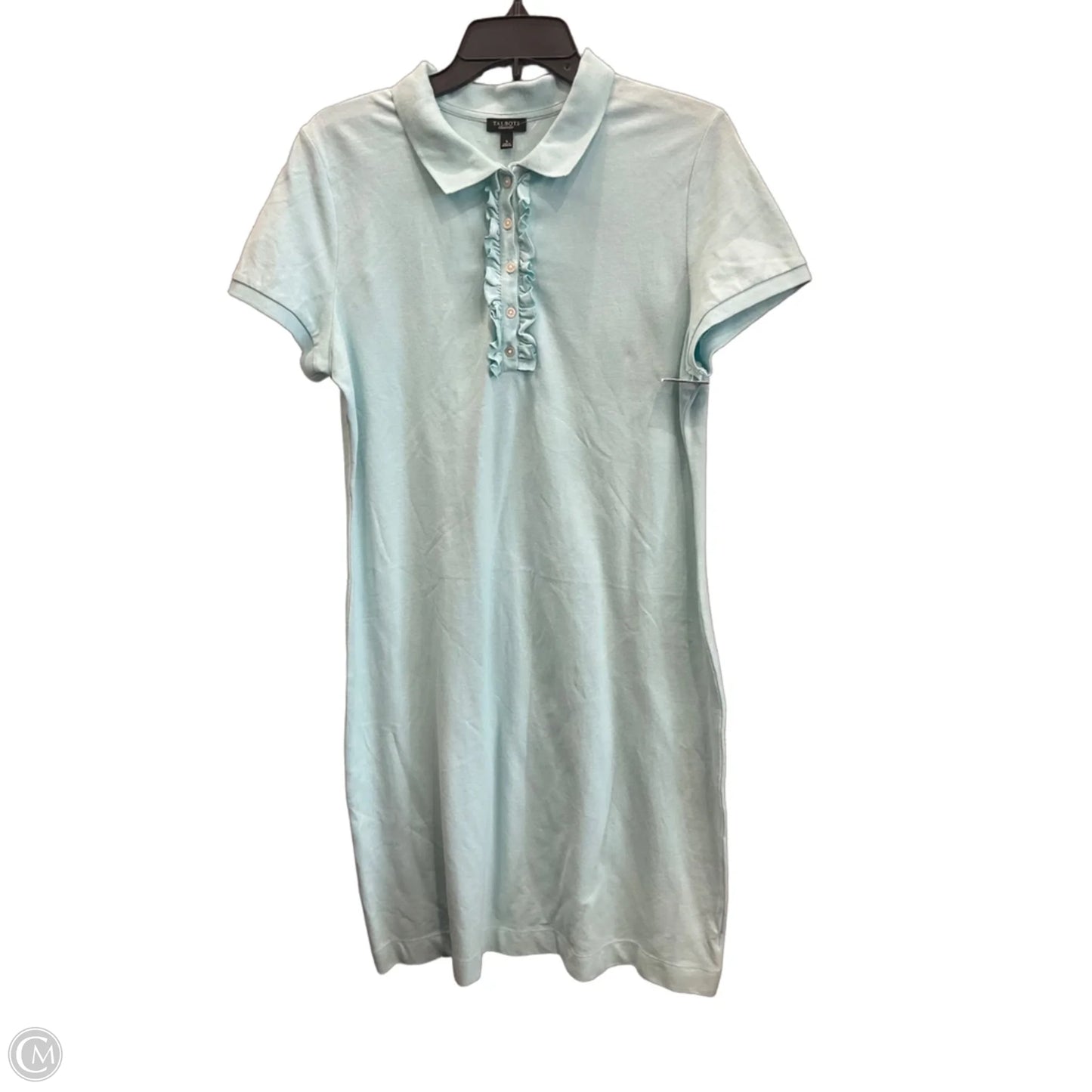 Dress Casual Midi By Talbots In Blue, Size: L