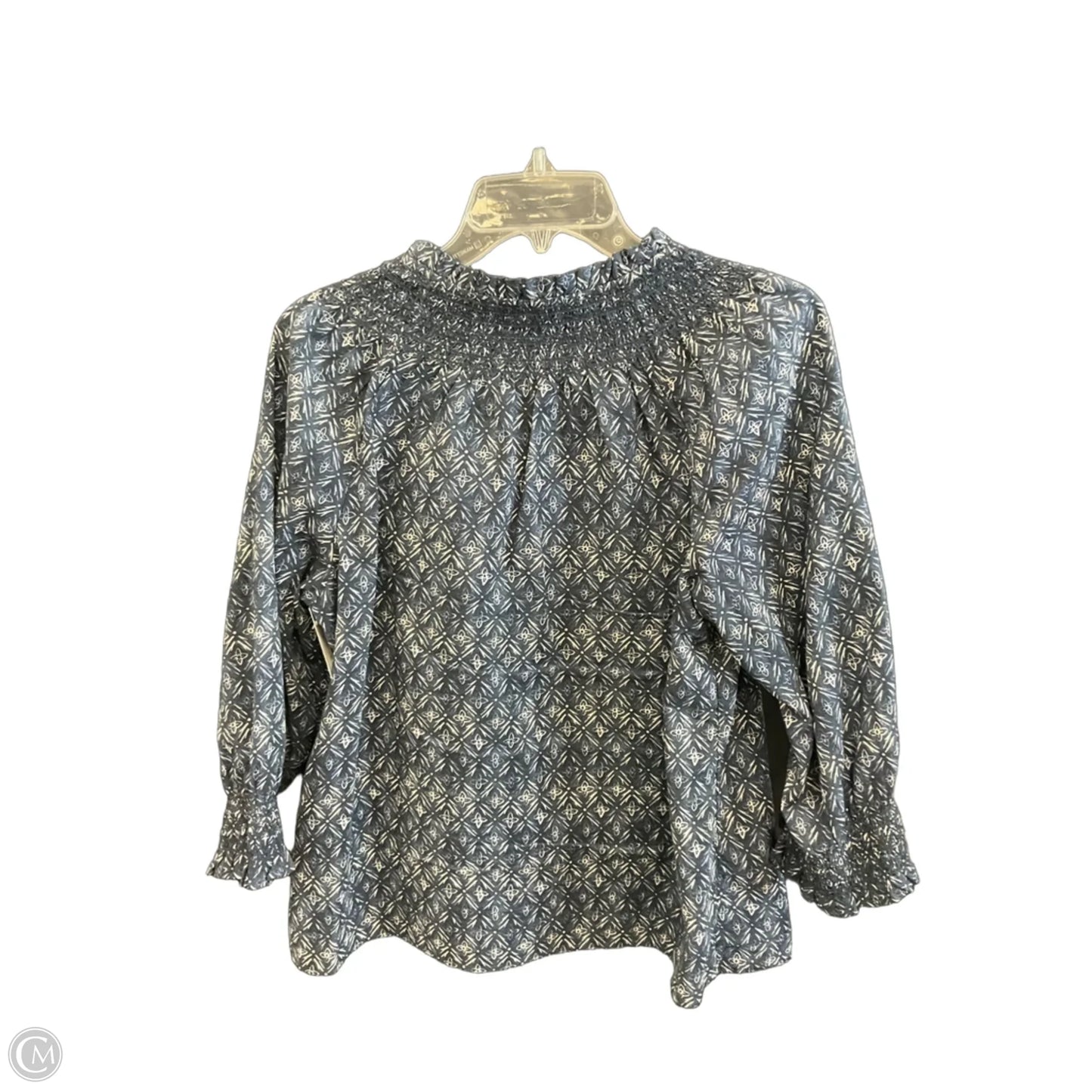 Top Long Sleeve By Talbots In Blue, Size: M