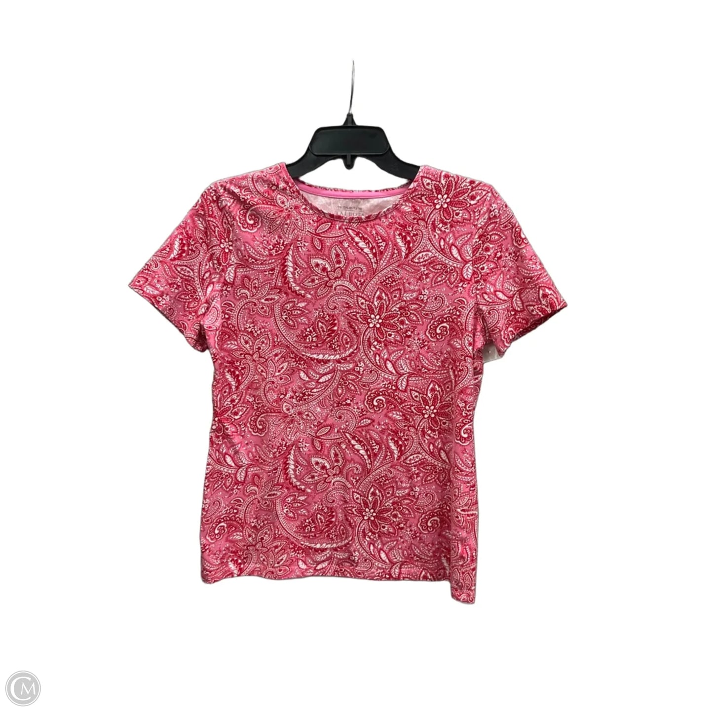 Top Short Sleeve By Talbots In Pink, Size: M