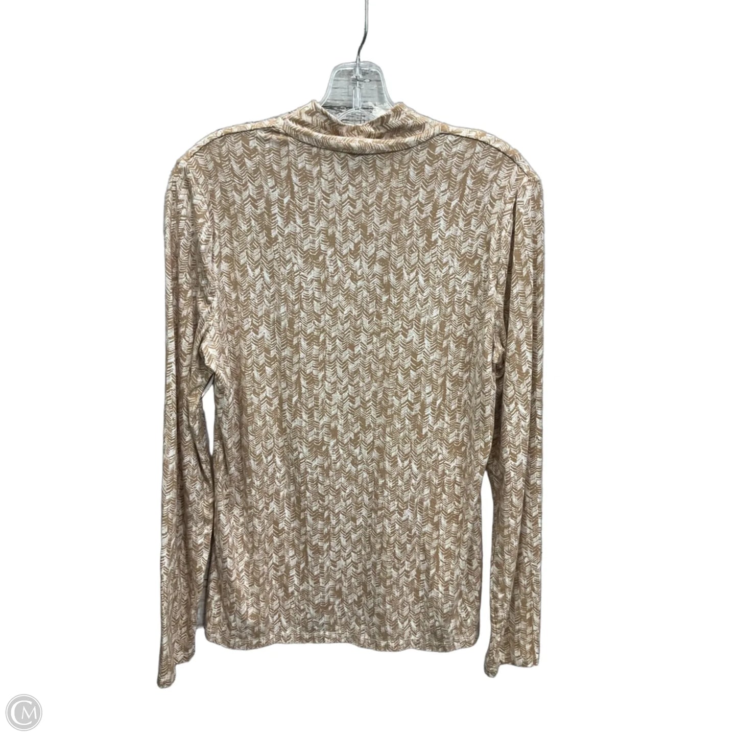 Top Long Sleeve By Talbots In Tan, Size: S