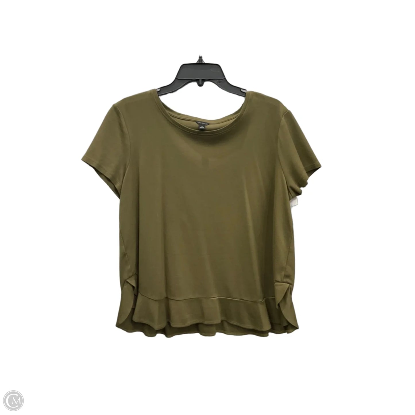 Top Short Sleeve By Ann Taylor In Green, Size: Xl