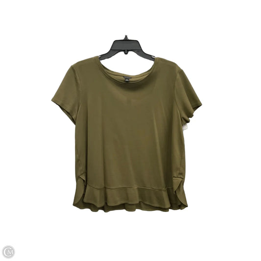 Top Short Sleeve By Ann Taylor In Green, Size: Xl
