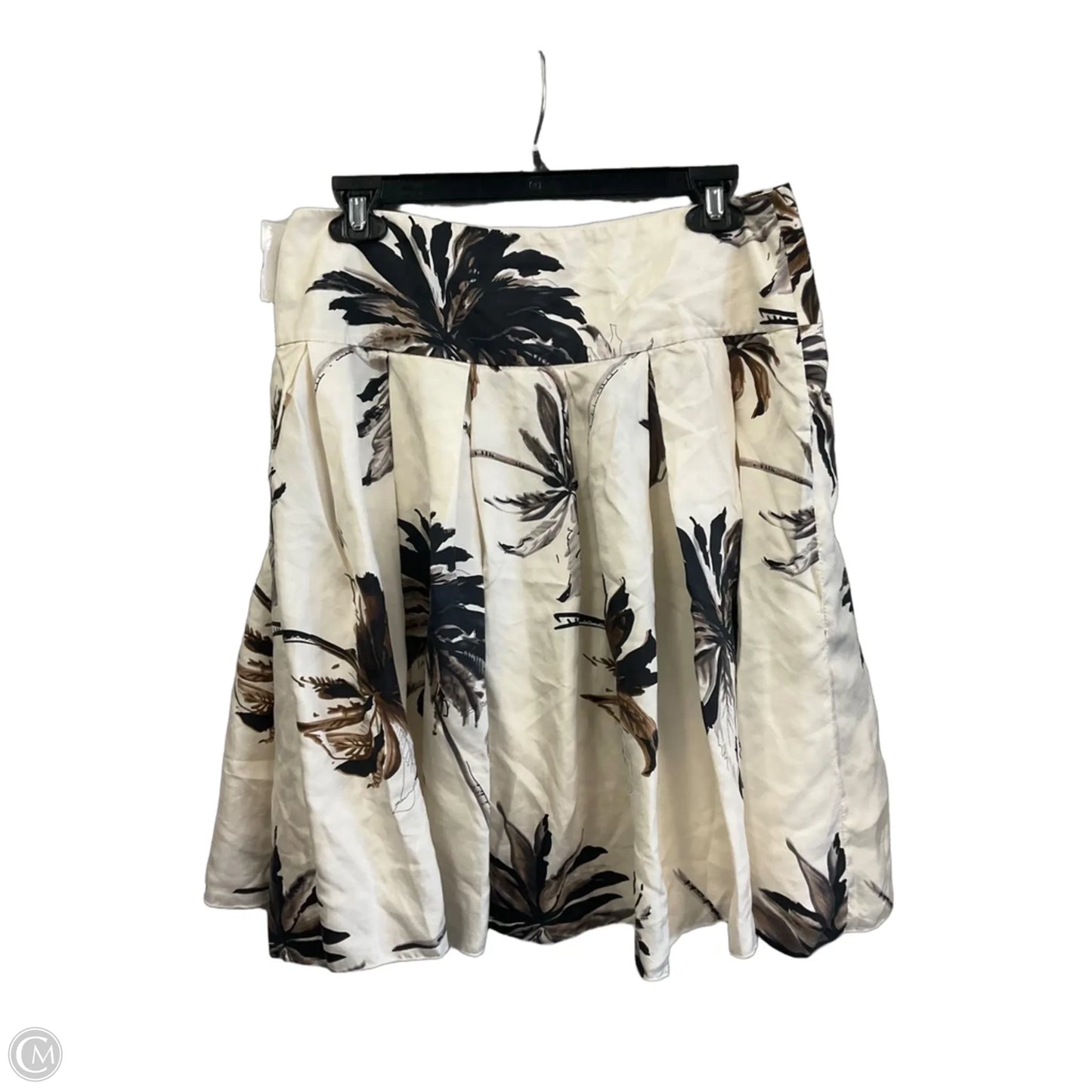 Skirt Midi By White House Black Market In Brown & White, Size: 8