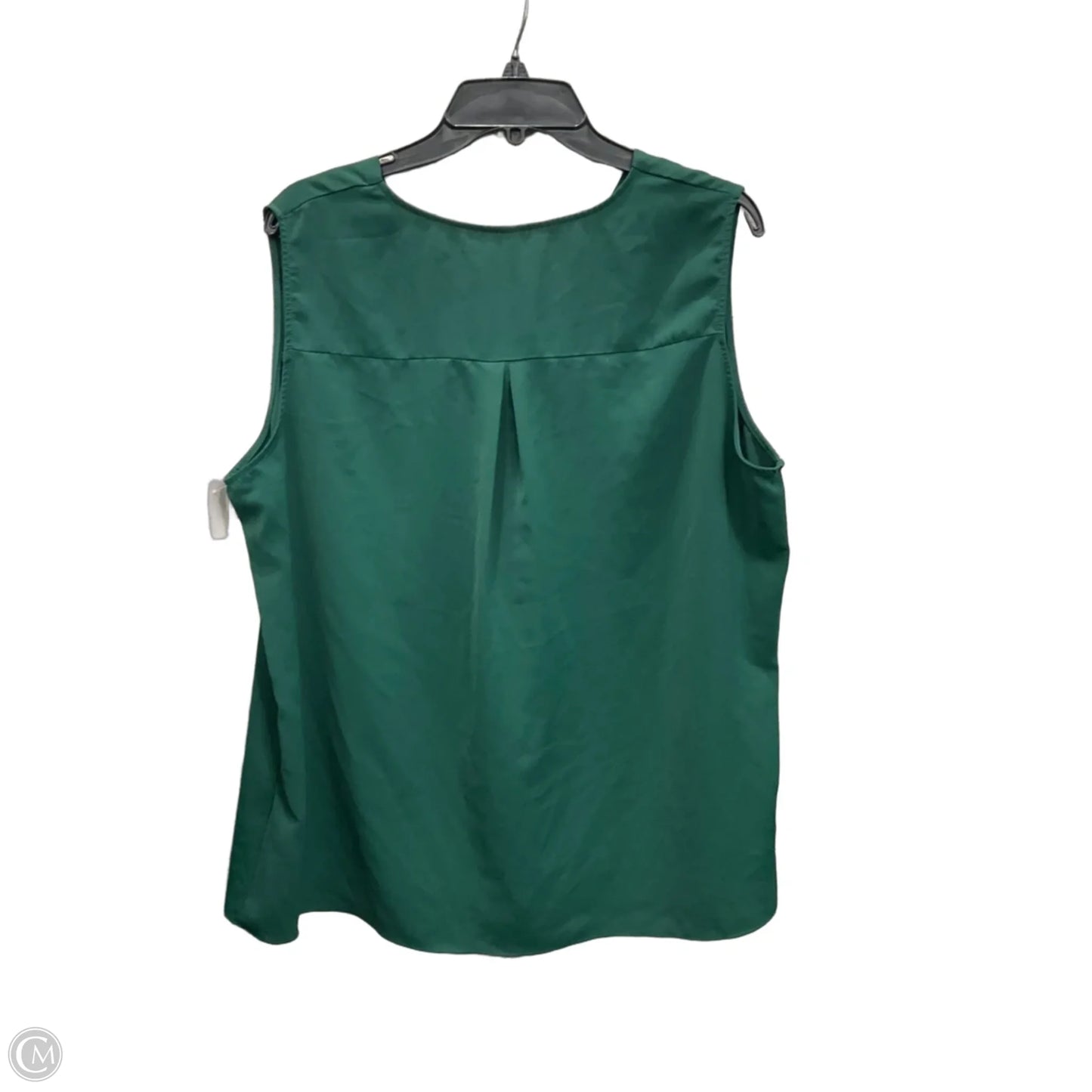 Top Sleeveless By Clothes Mentor In Green, Size: 2x