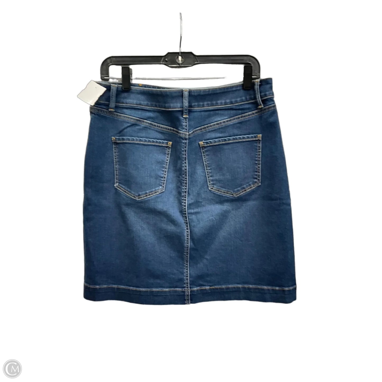 Skirt Midi By Talbots In Blue Denim, Size: 6