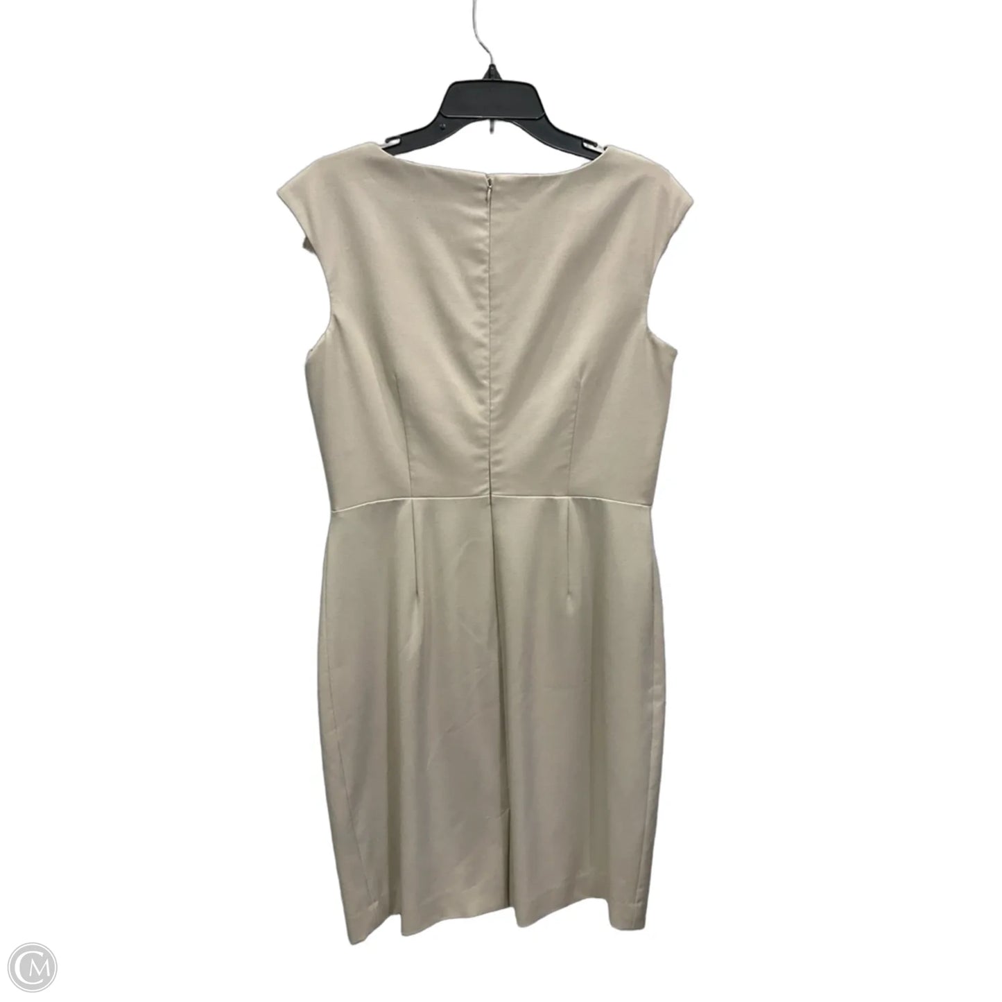 Dress Work By Calvin Klein In Tan, Size: L