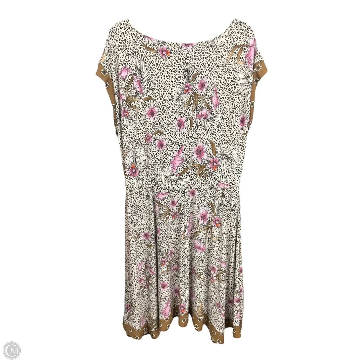 Dress Casual Midi By White House Black Market In Floral Print, Size: L